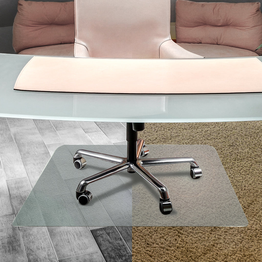 Cleartex Unomat Anti-Slip Rectangular Chair Mat Hard Floors and Carpet Tiles